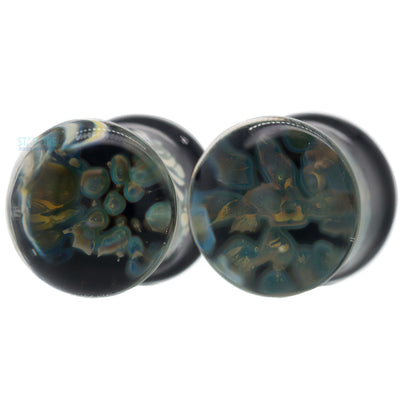 Pebble Glass Plugs - Aurora