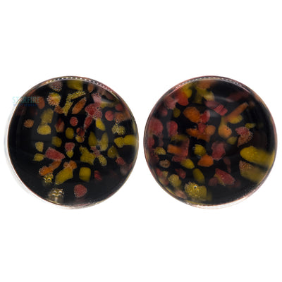Pebble Glass Plugs - Fire