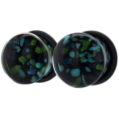 Pebble Glass Plugs - Water