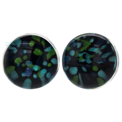 Pebble Glass Plugs - Water