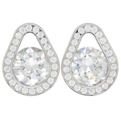 Super Gemmed Teardrop Eyelets with Brilliant-Cut Gems - Sapphire