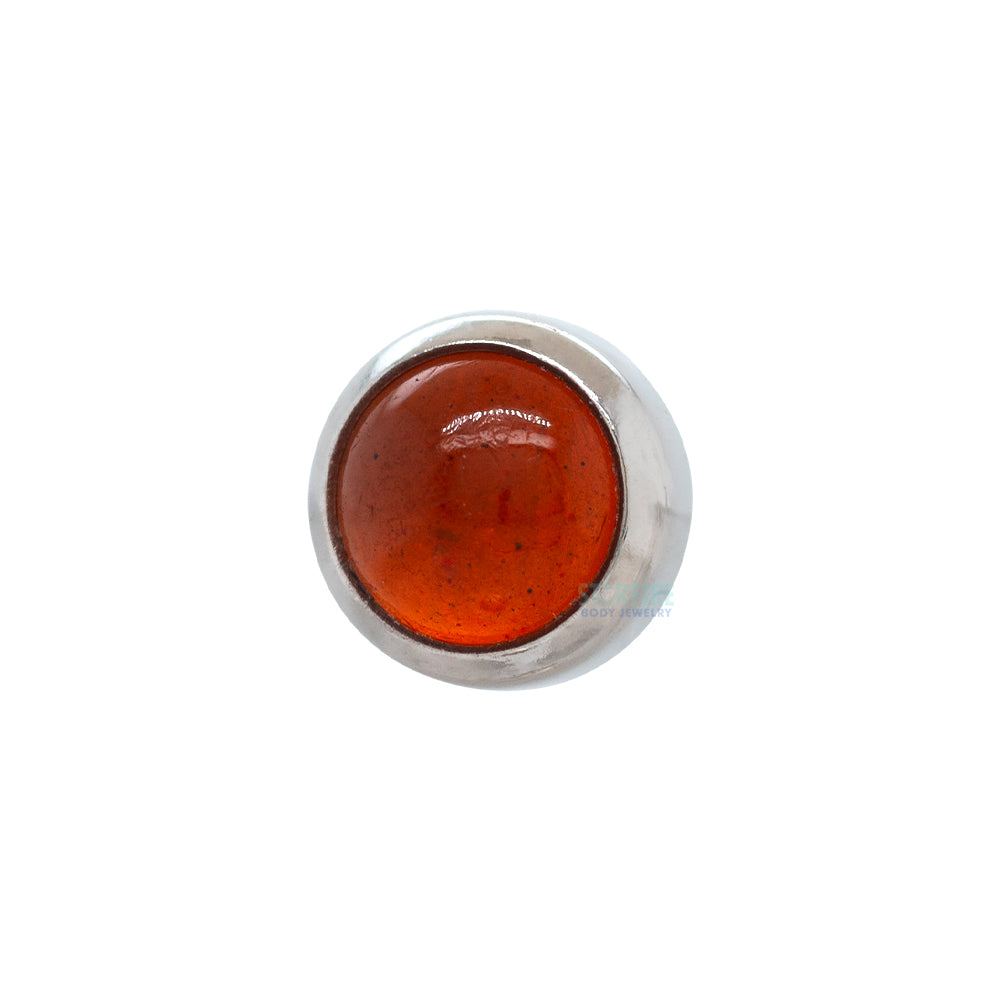 threadless: Bezel-Set Round Natural Stone Cabochon End