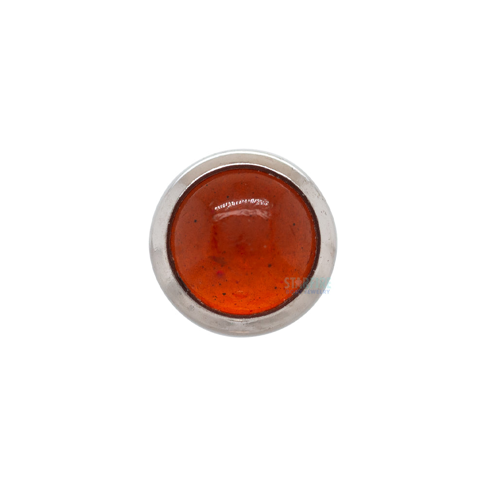 threadless: Bezel-Set Round Natural Stone Cabochon End