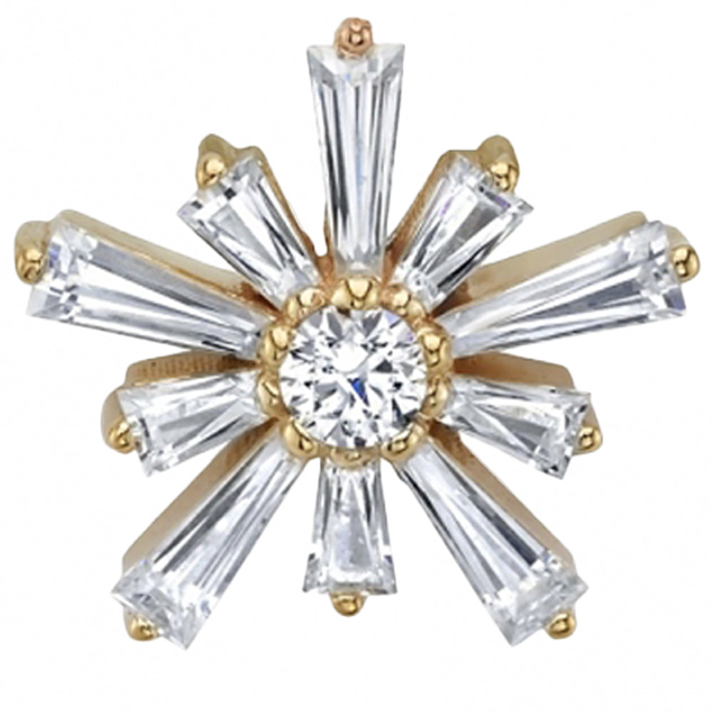 "Mininova" & "Supernova" Threaded End in Gold & Platinum with DIAMONDS