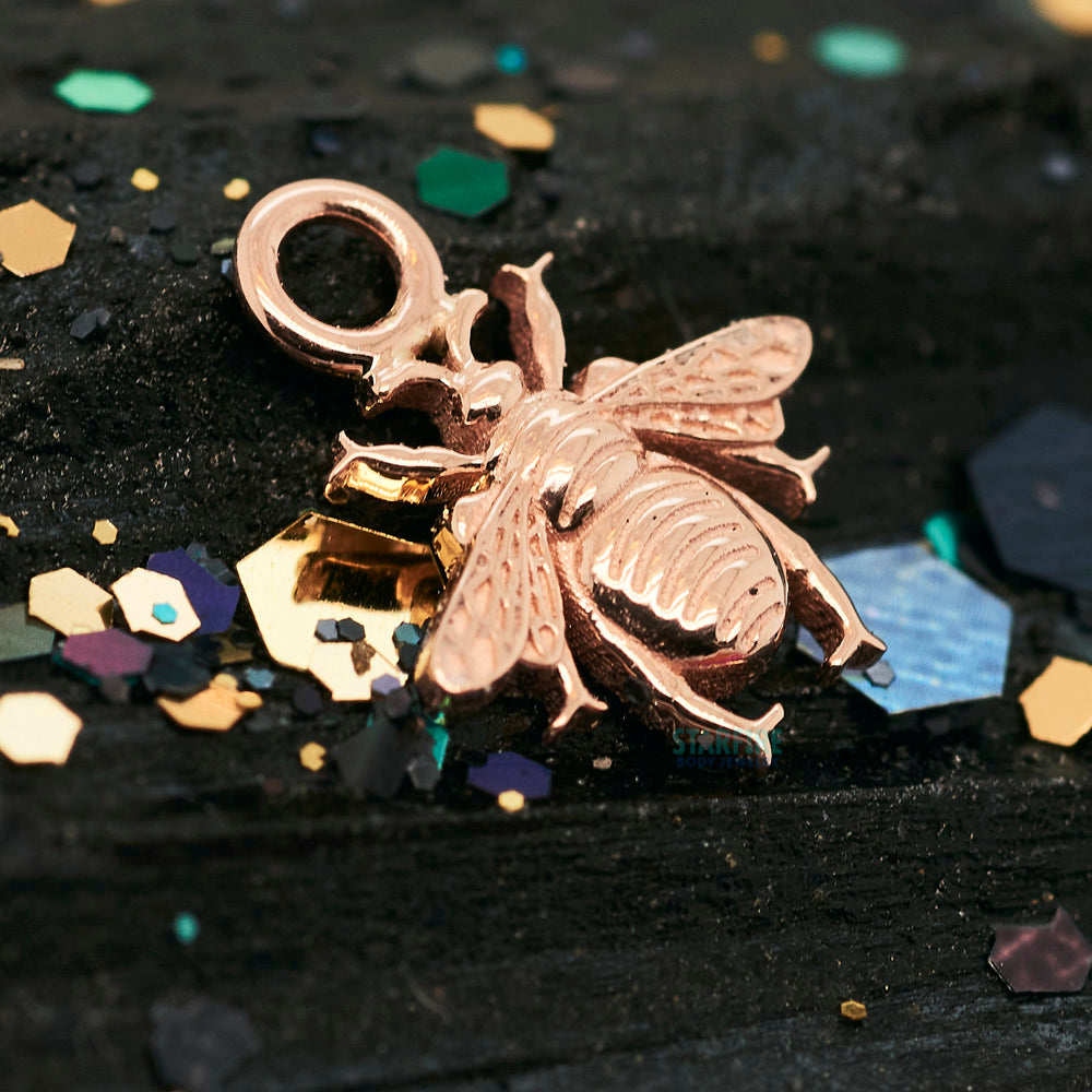 Bumblebee Charm in Gold & Platinum
