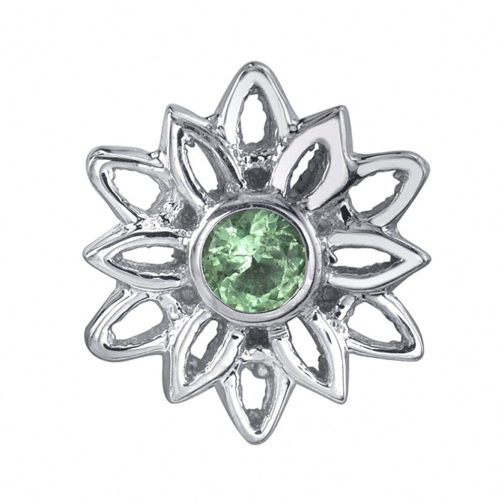 "Marisol" Threaded End in Gold with Seafoam Tourmaline