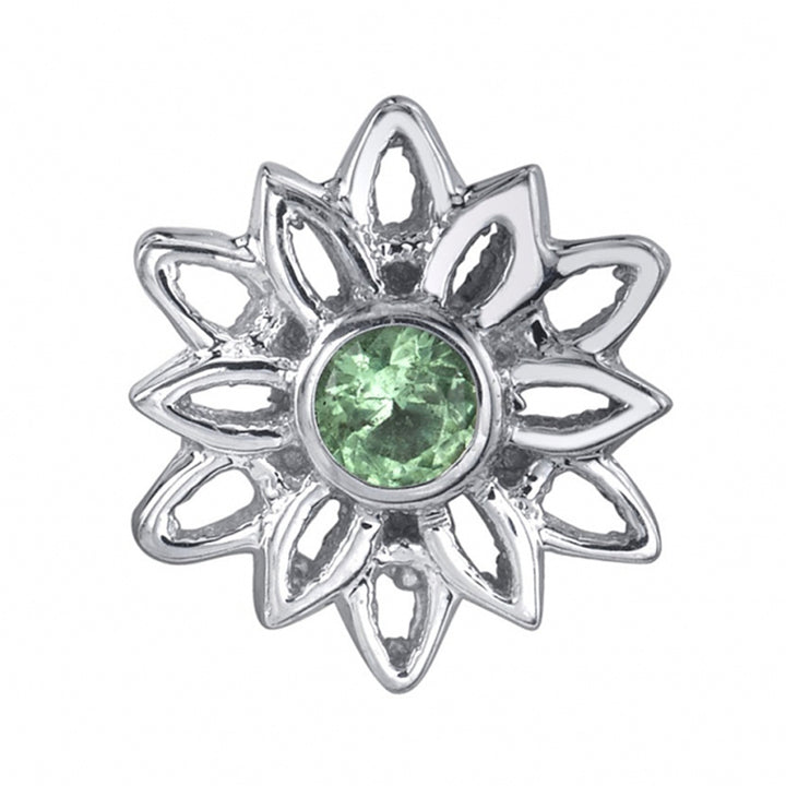 "Marisol" Threaded End in Gold with Seafoam Tourmaline