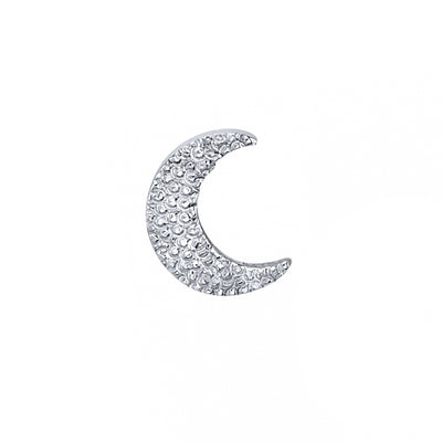 threadless: Pave Crescent Moon Pin in Gold