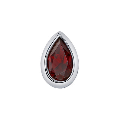 threadless: Garnet Pear in Bezel Pin in Gold