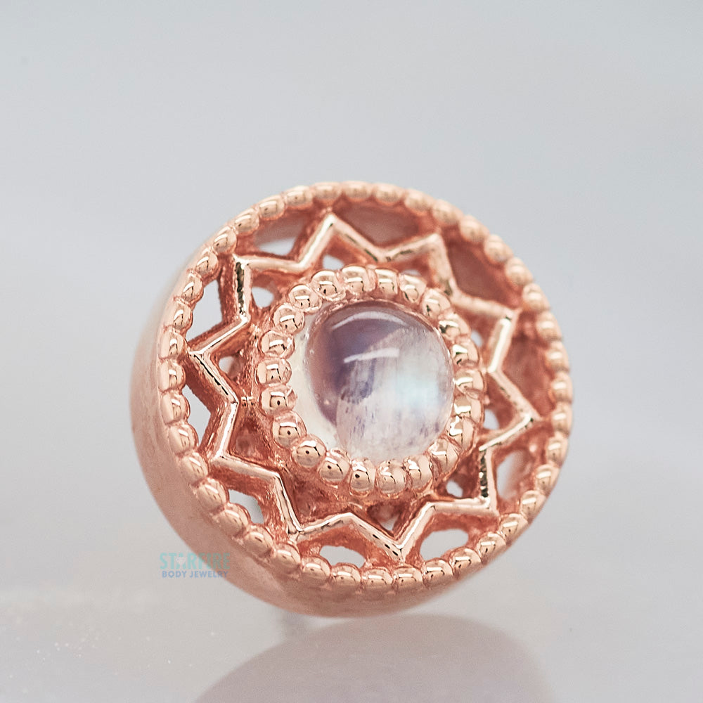 threadless: "Bandera" Pin in Gold with Rainbow Moonstone