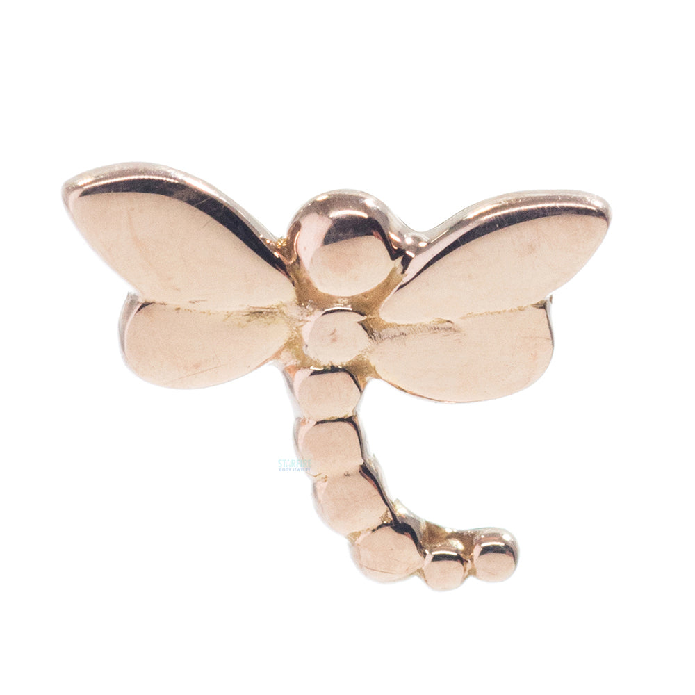Dragonfly Large Threaded End in Gold