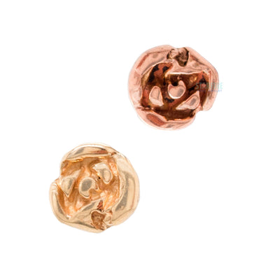 Rose Threaded End in Gold