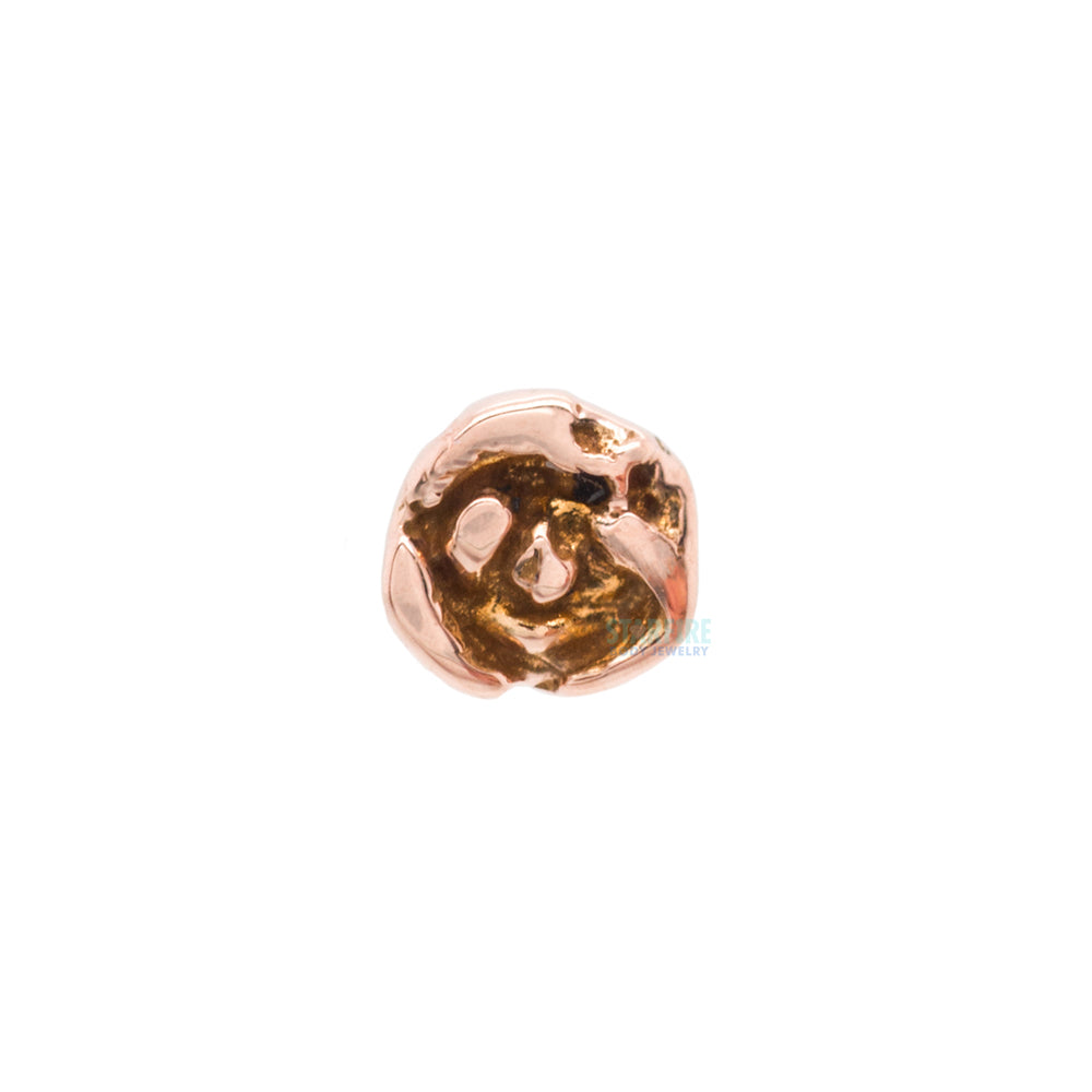 Rose Threaded End in Gold