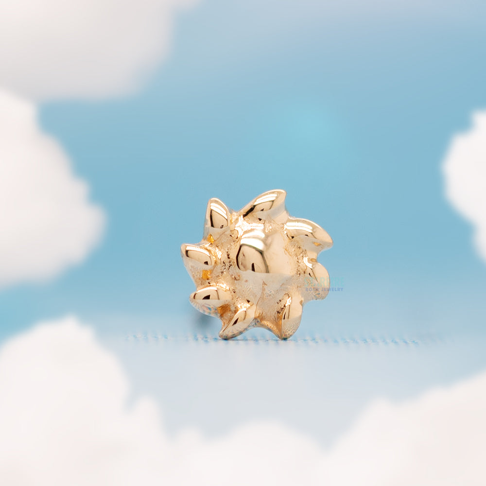 Sun Threaded End in Gold