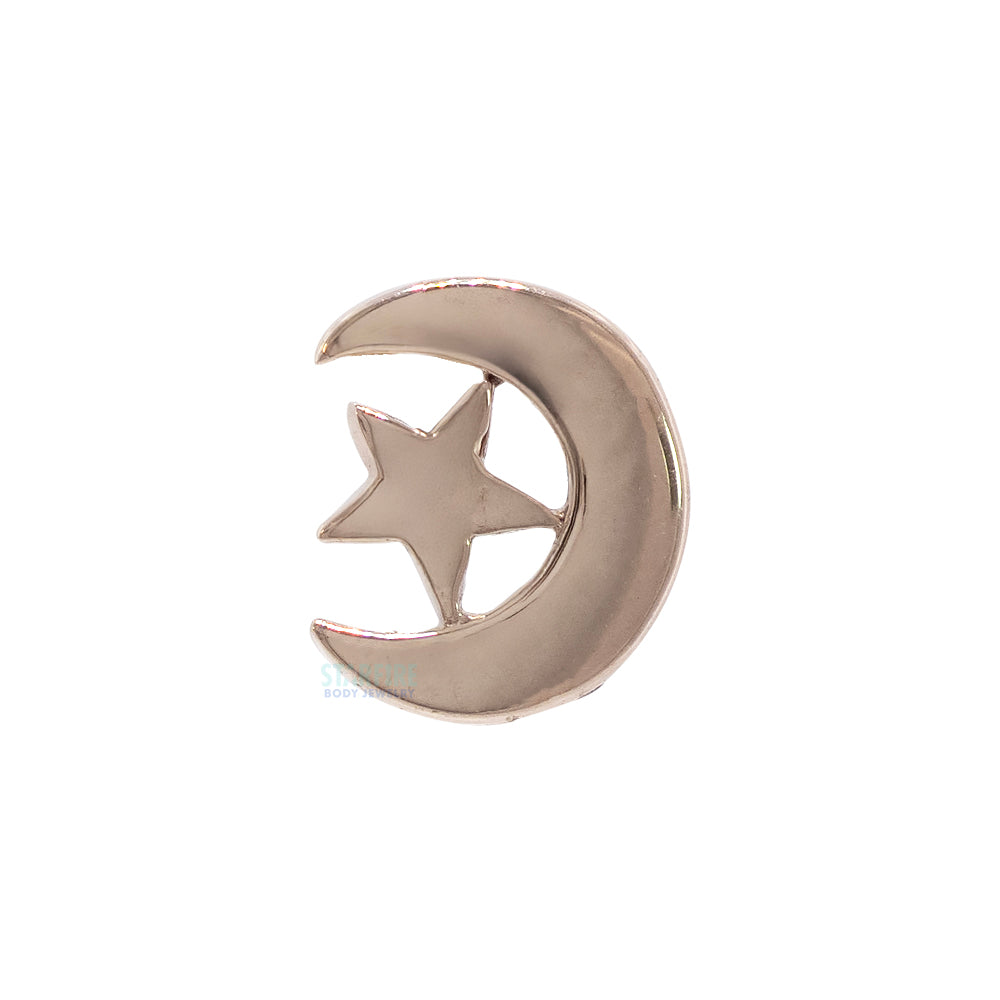 threadless: Moon & Star Pin in Gold
