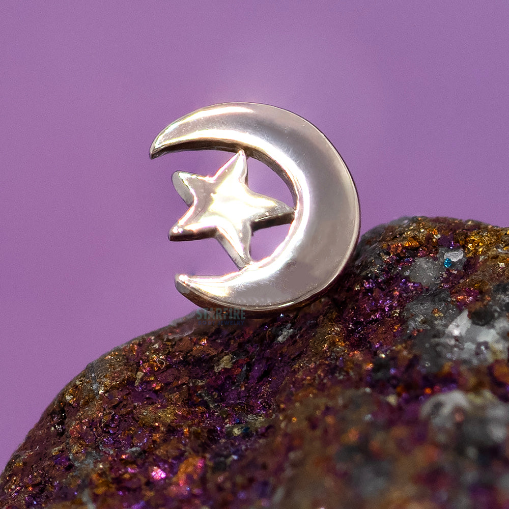 threadless: Moon & Star Pin in Gold