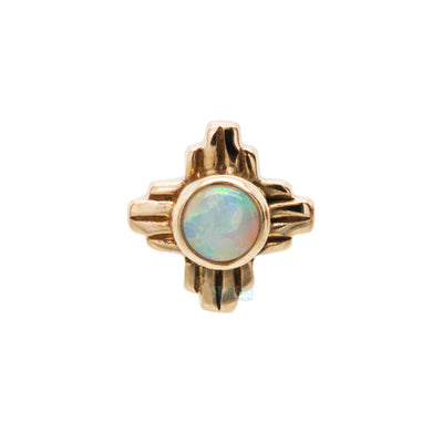 threadless: "Zia" Opal Pin in Gold