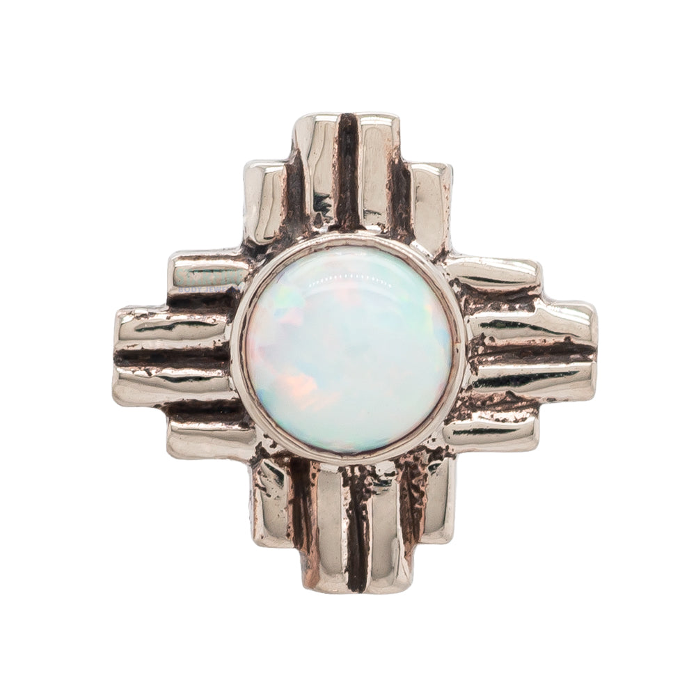 threadless: "Zia" Opal Pin in Gold