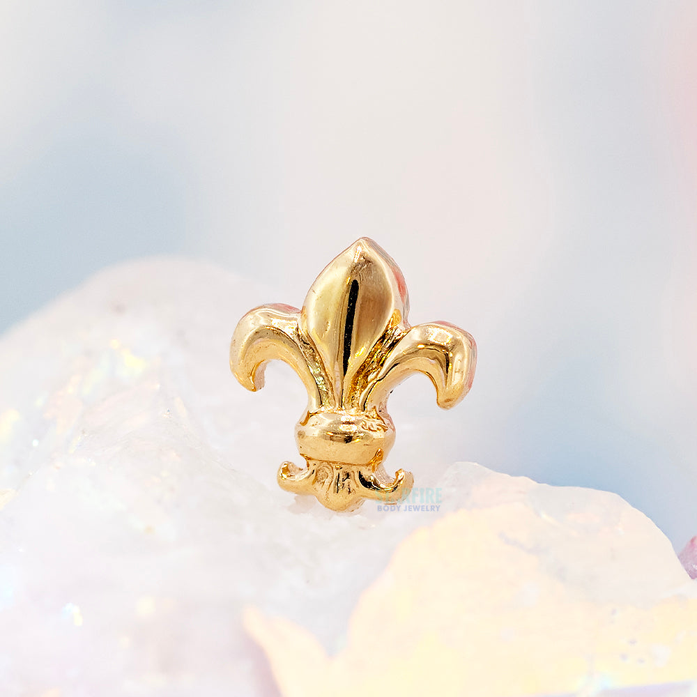 threadless: Fleur De Lis Pin in Gold