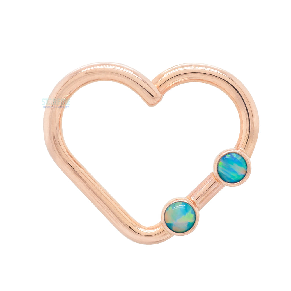 "Heartbreaker" Ring in Gold with Opals