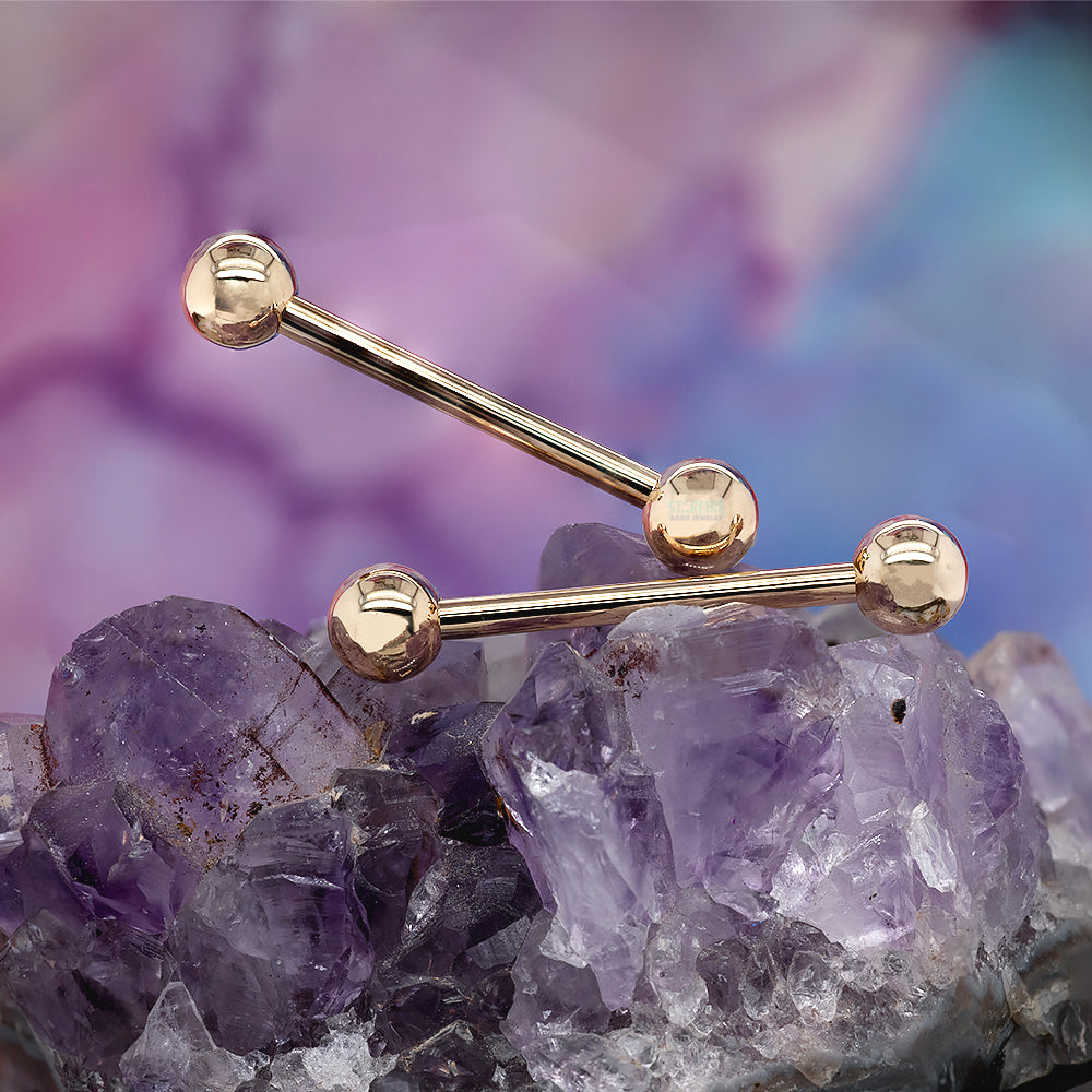 BVLA Basic Gold Nipple Barbells | Starfire Jewelry Starfire Body Jewelry Company BVLA Basic Gold Nipple Barbells | Starfire Jewelry Starfire Body Jewelry Company