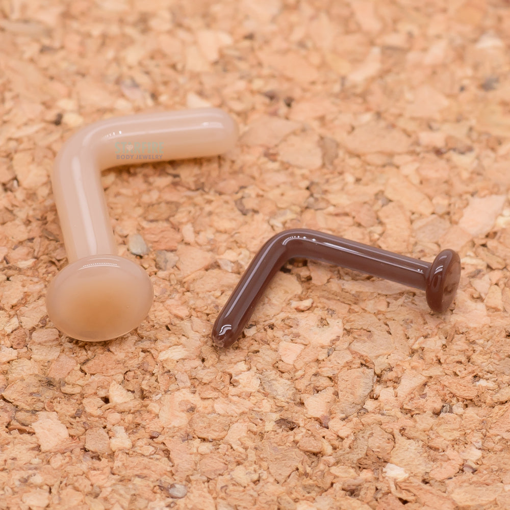 Glass Nostril Retainer - Skin Tone 2