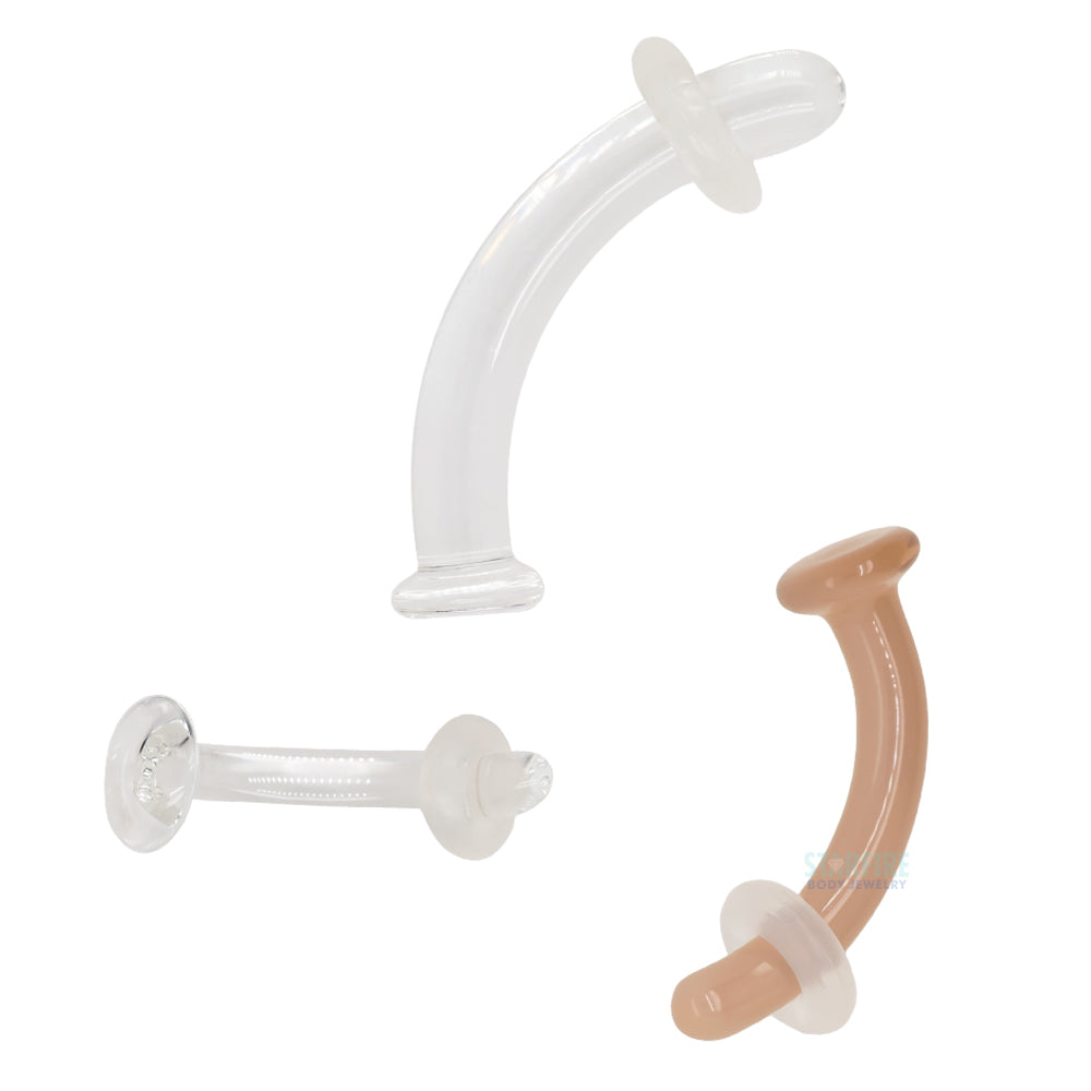 Glass Curved Retainer - Crystal