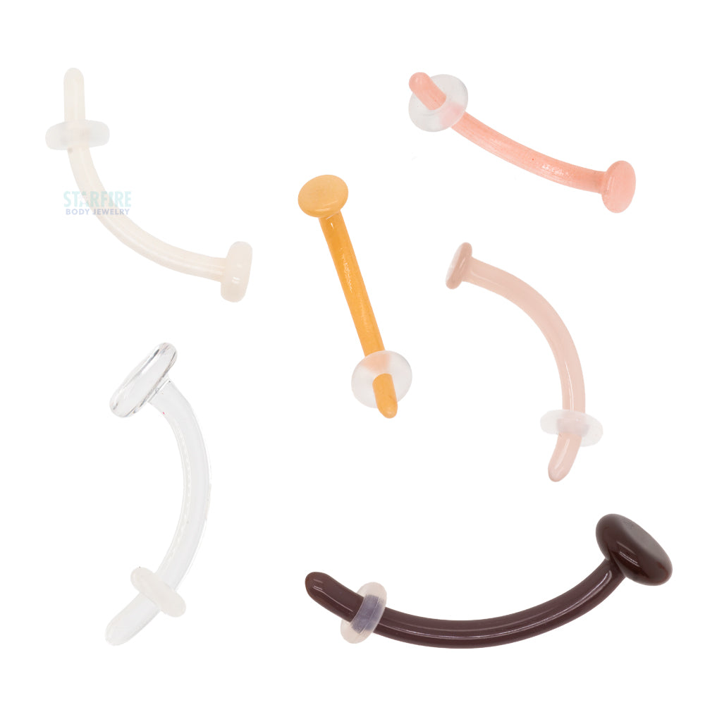 Glass Curved Retainer - Crystal