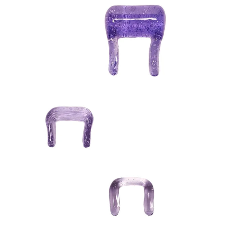 Glass Septum Retainer - Translucent Purple