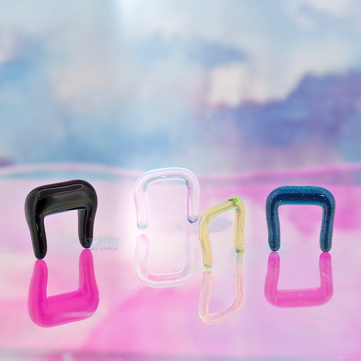 Glass Septum Retainer - Translucent Purple