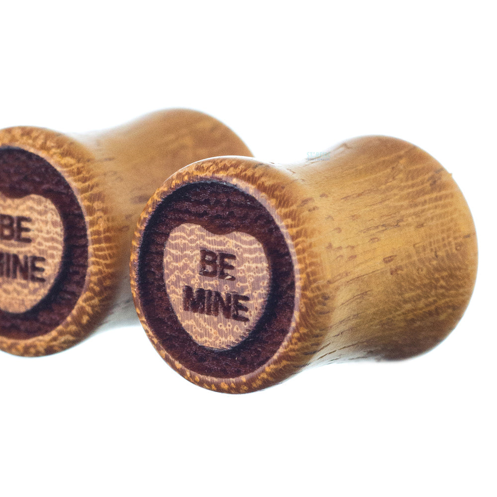 Sweet Heart Wood Plugs