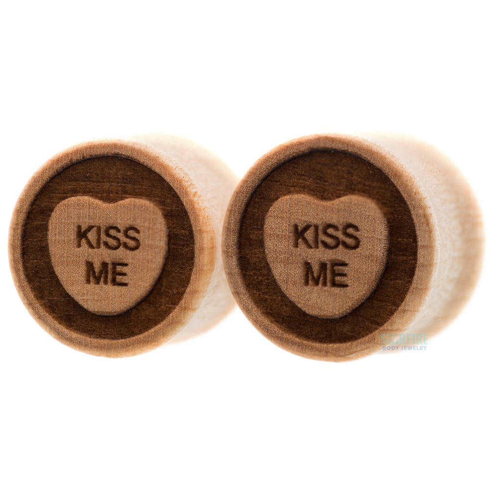 Sweet Heart Wood Plugs
