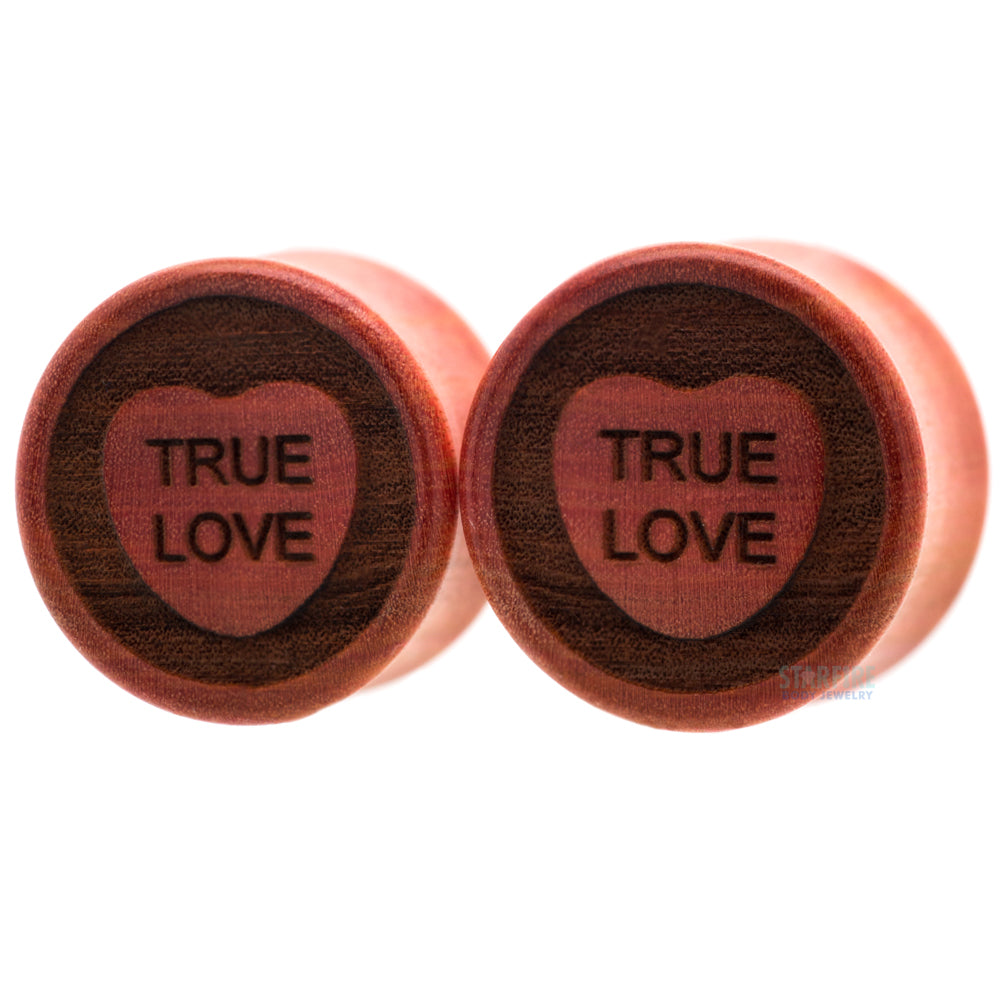 Sweet Heart Wood Plugs