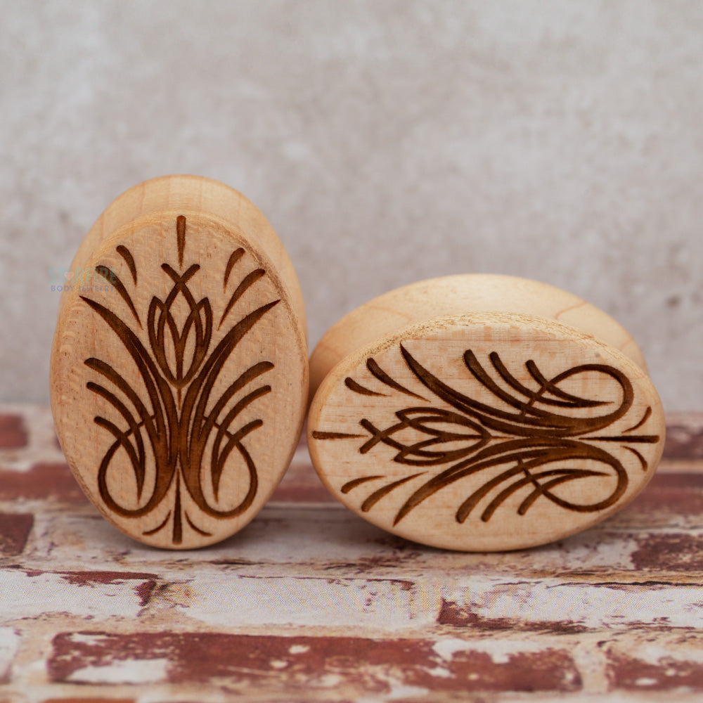 Pinstriping Wood Oval Plugs