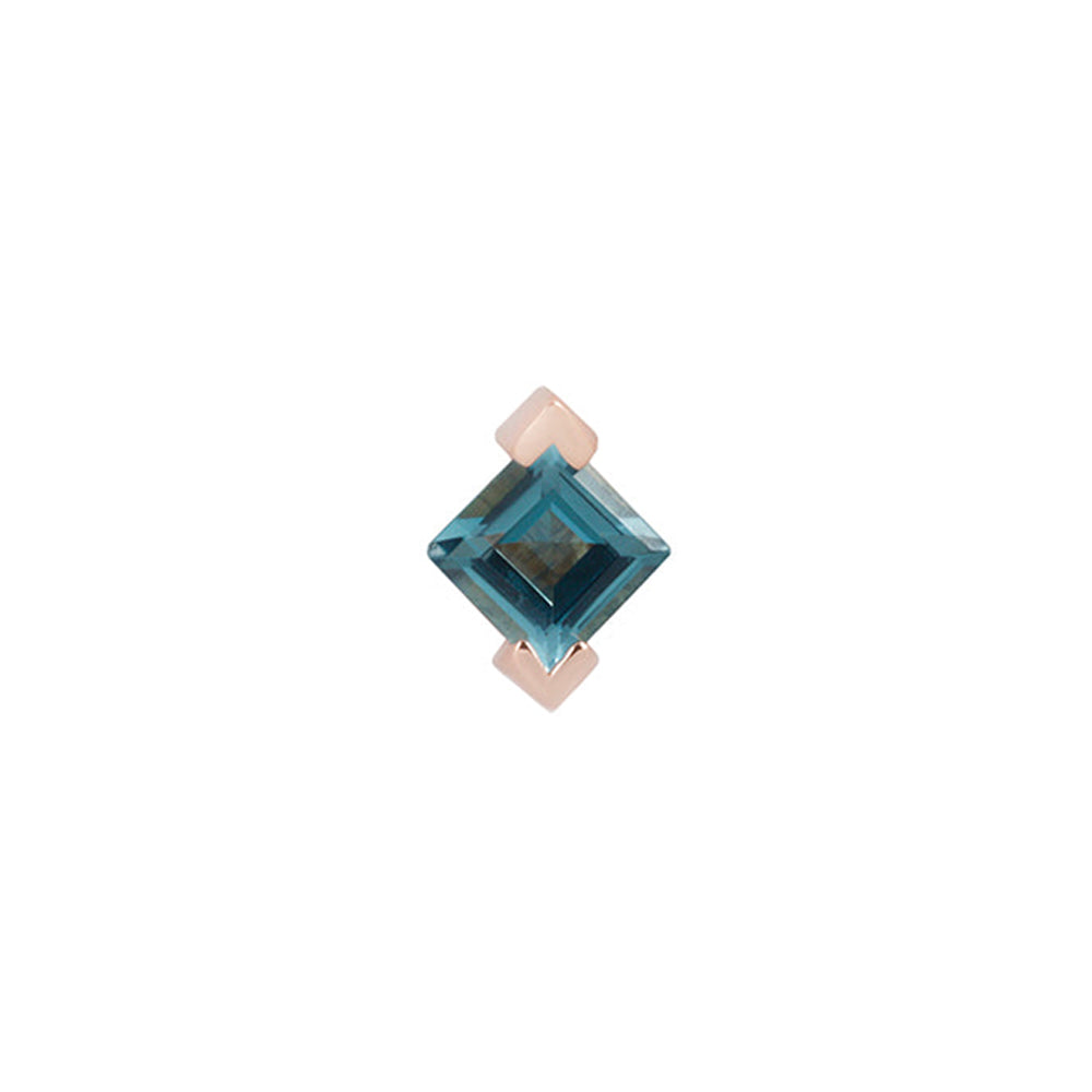 threadless: "Celestial" End in Gold with London Blue Topaz