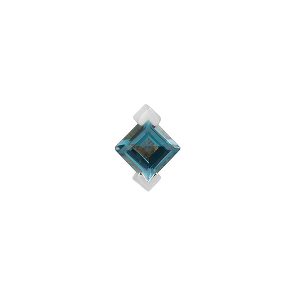 threadless: "Celestial" End in Gold with London Blue Topaz