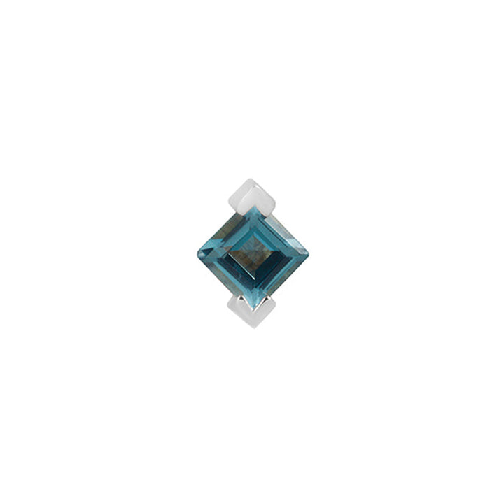 threadless: "Celestial" End in Gold with London Blue Topaz