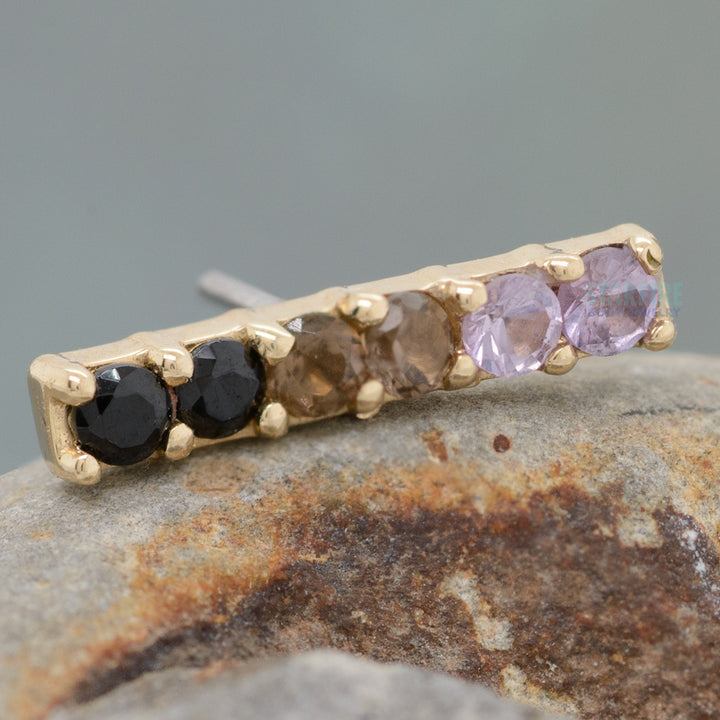 threadless: Rail Pin in Gold - 'Space Haze' Collection