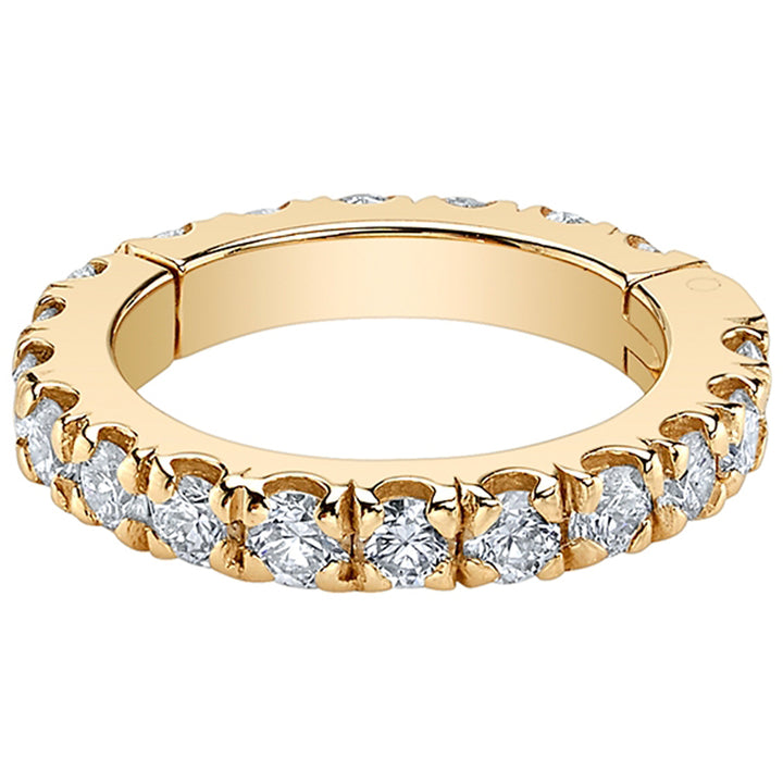 "Infinity Telesto" Hinge Ring in Gold & Platinum with DIAMONDS