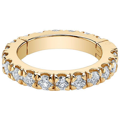 "Infinity Telesto" Hinge Ring in Gold & Platinum with DIAMONDS