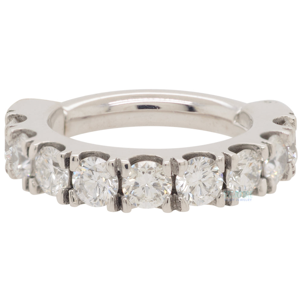 "Telesto" Hinge Ring in Gold & Platinum with DIAMONDS