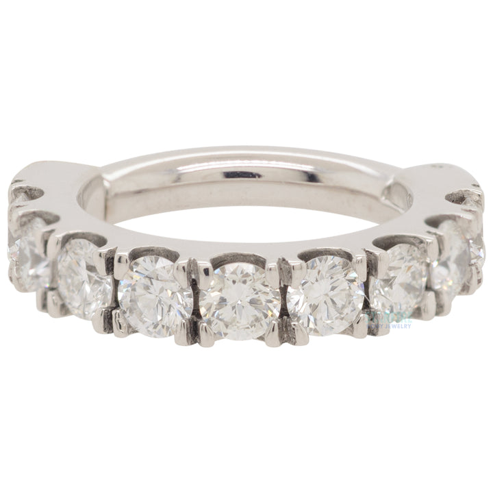 "Telesto" Hinge Ring in Gold & Platinum with DIAMONDS