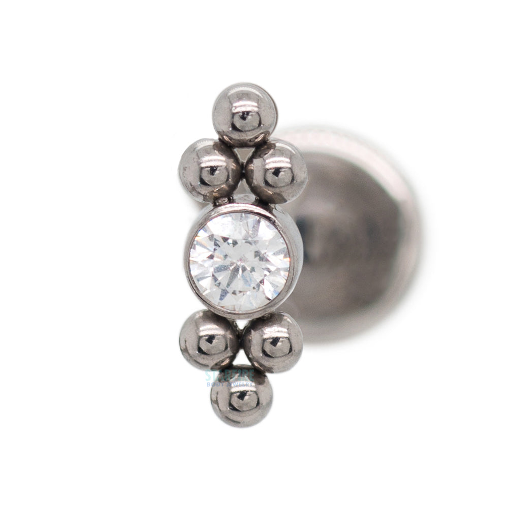 11HT-6A 'Haute Couture' 2mm Faceted Gem Bezel on Flatback