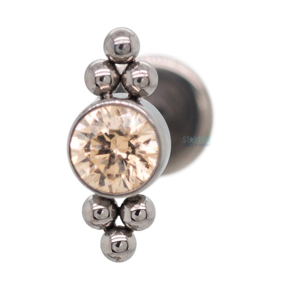 11HT-6A 'Haute Couture' 3mm Faceted Gem Bezel on Flatback