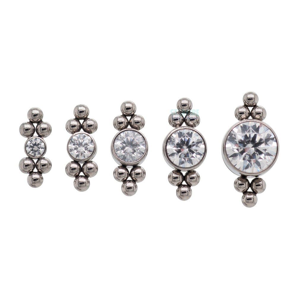 11HT-6A 'Haute Couture' 2mm Faceted Gem Bezel on Flatback