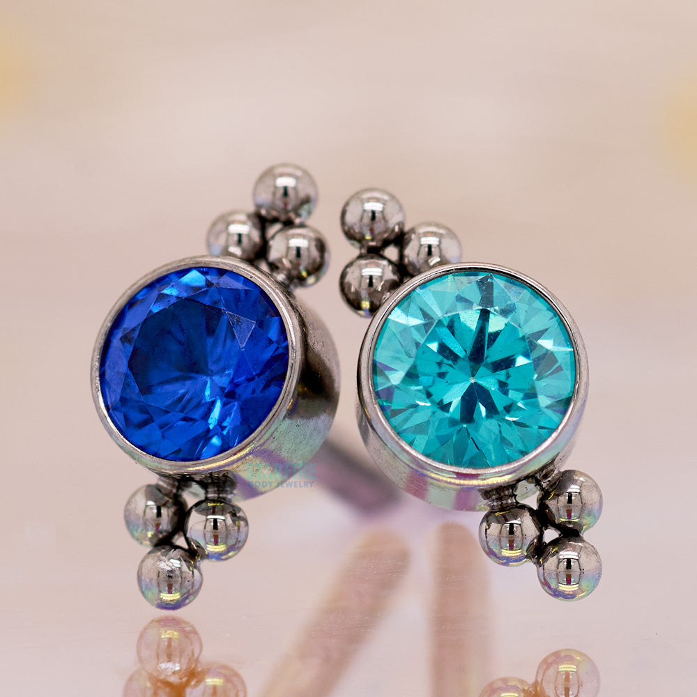 11HT-6A 'Haute Couture' 4mm Faceted Gem Bezel on Flatback