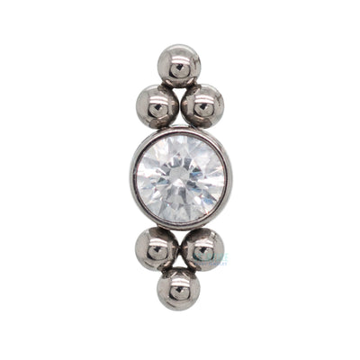 11HT-6A 'Haute Couture' 2.5mm Faceted Gem Bezel on Flatback