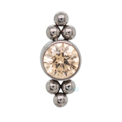 11HT-6A 'Haute Couture' 3mm Faceted Gem Bezel on Flatback