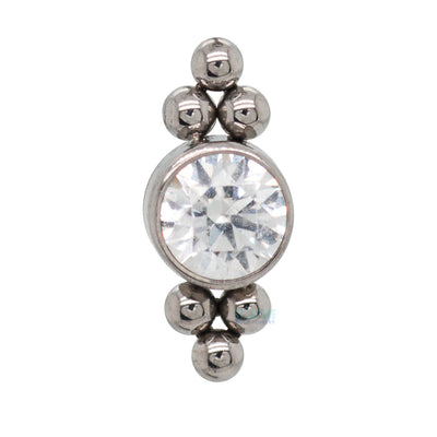 11HT-6A 'Haute Couture' 3mm Faceted Gem Bezel on Flatback