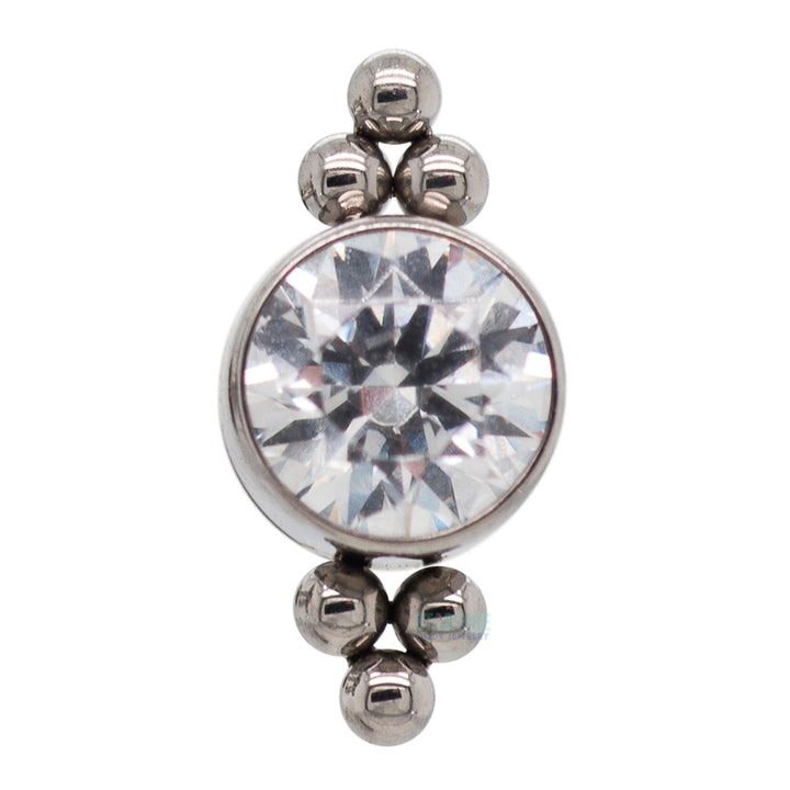 11HT-6A 'Haute Couture' 4mm Faceted Gem Bezel on Flatback